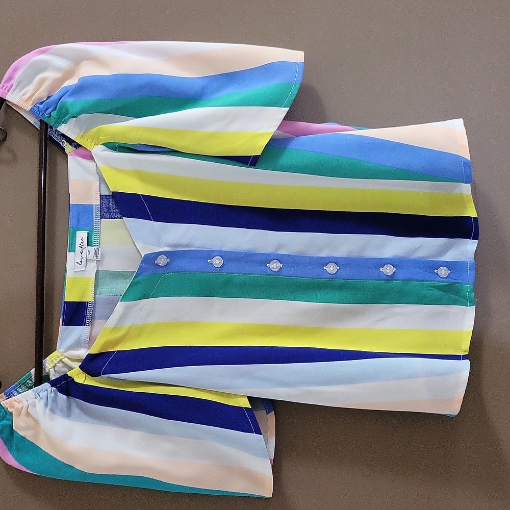 Rainbow Striped Blouse